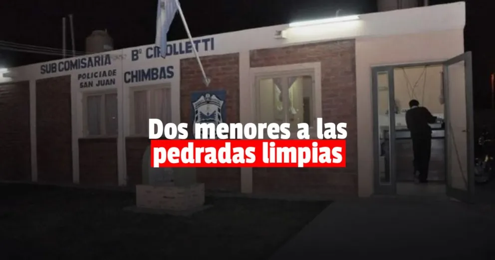 Detuvieron a dos menores por arrojar piedras a distintas casas