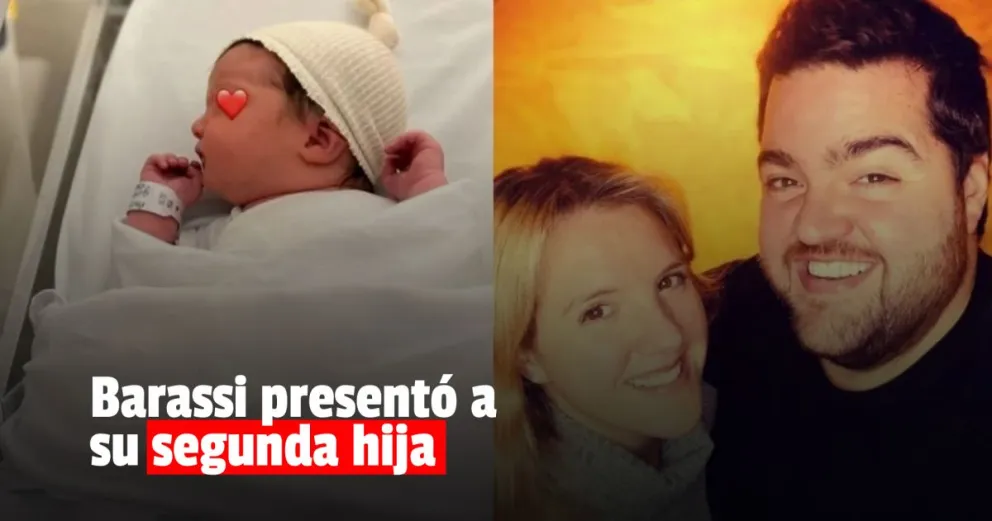 Darío Barassi publicó las primeras fotos de su segunda hija