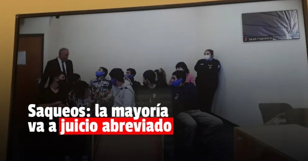 Saqueos en Rawson: de los 10 imputados, 6 van a juicio abreviado