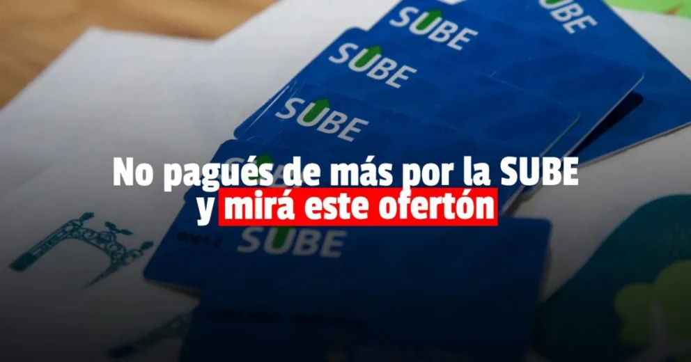 El Ministerio de Gobierno puso a la venta tarjetas SUBE por $126