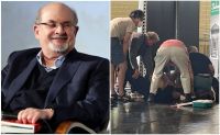 El escritor Salman Rushdie fue apuñalado en el cuello durante una conferencia