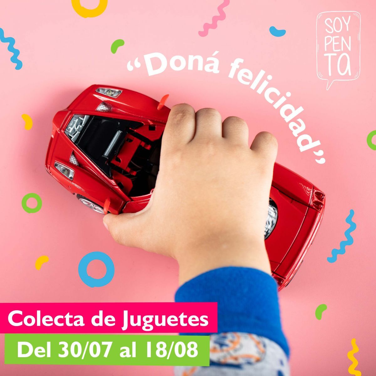 Penta convoca a la comunidad a donar juguetes