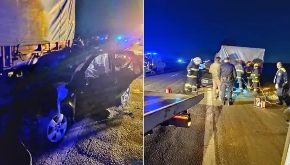 Su primer viaje en familia terminó en tragedia: chocaron contra un camión estacionado