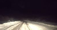 Así está la ruta entre Bariloche y El Bolsón con la intensa nevada