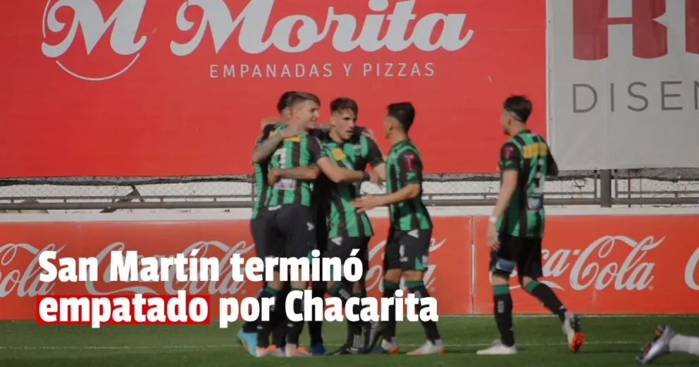 San Martín y Chacarita quedaron 1 a 1
