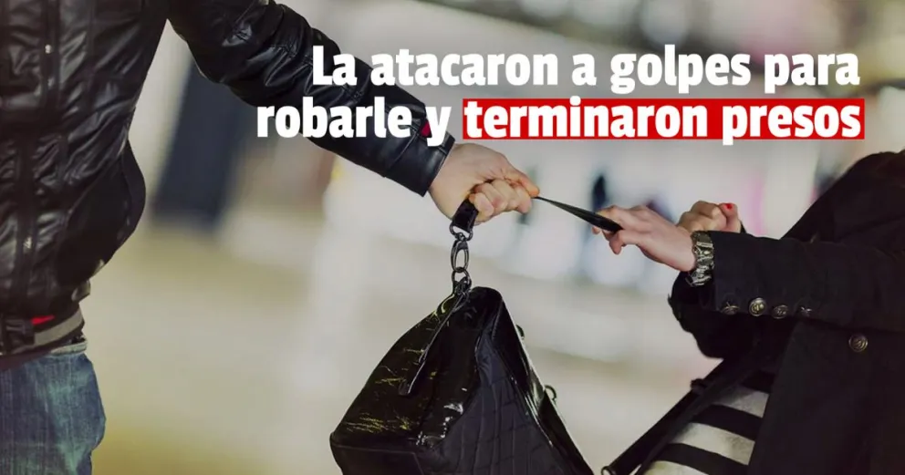 Le dieron golpes de puño para robarle pero no pudieron 