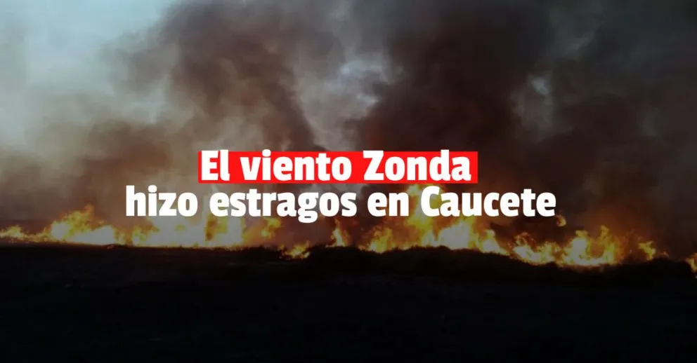 Un gran incendio consumió tres fincas en Caucete