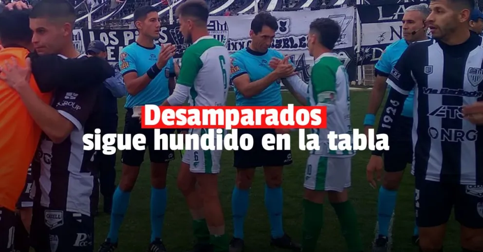 Desamparados perdió en Río Negro y quedó complicado