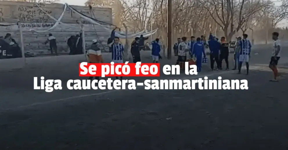 Tensión, pelea y tiros en un partido de la Liga Caucetera Sanmartiniana de fútbol 