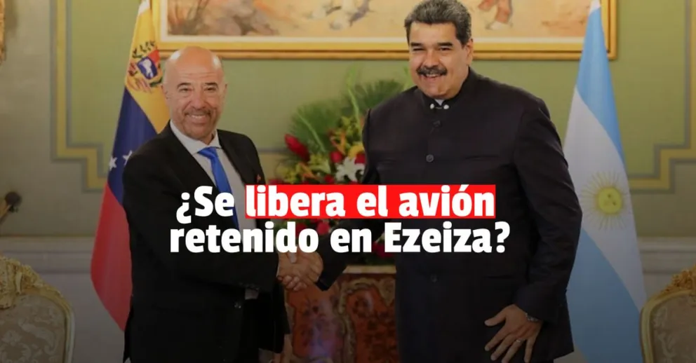 Autoridades argentinas intervienen a favor de Venezuela para que se libere el avión retenido