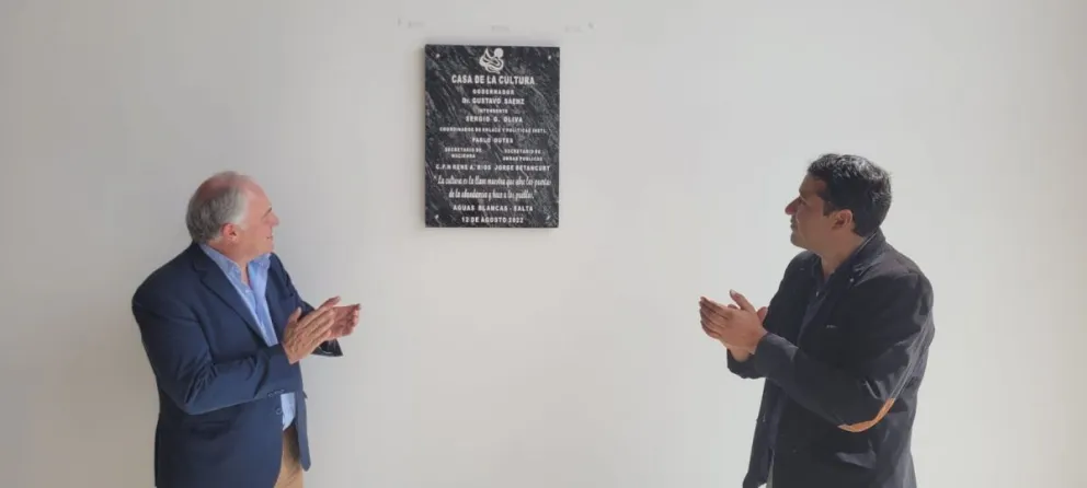 |Cultura| Se inauguró la Casa de la Cultura en Aguas Blancas 