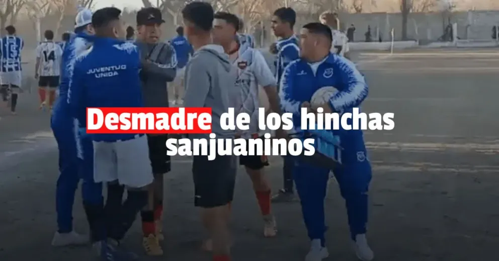 Suspendieron un partido por el desmadre de los hinchas en el partido de Rivadavia y Juventud Unida