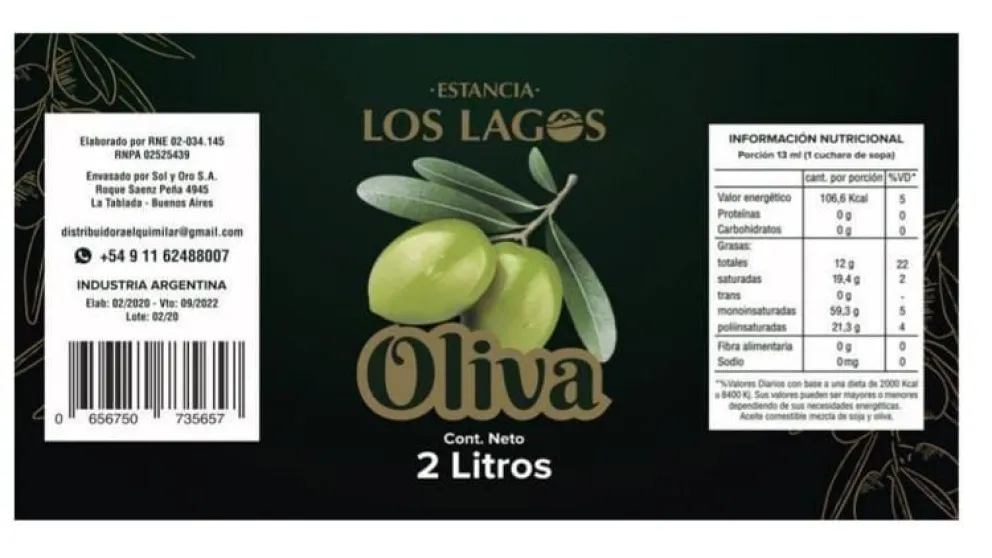 Salud advierte sobre aceites de oliva y aceto prohibidos 
