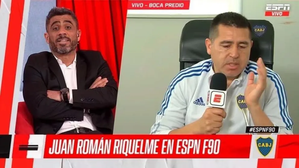 Riquelme cruzó a Federico Bulos en plena entrevista: "“Pará, pará, hablo yo y después vos contestás”