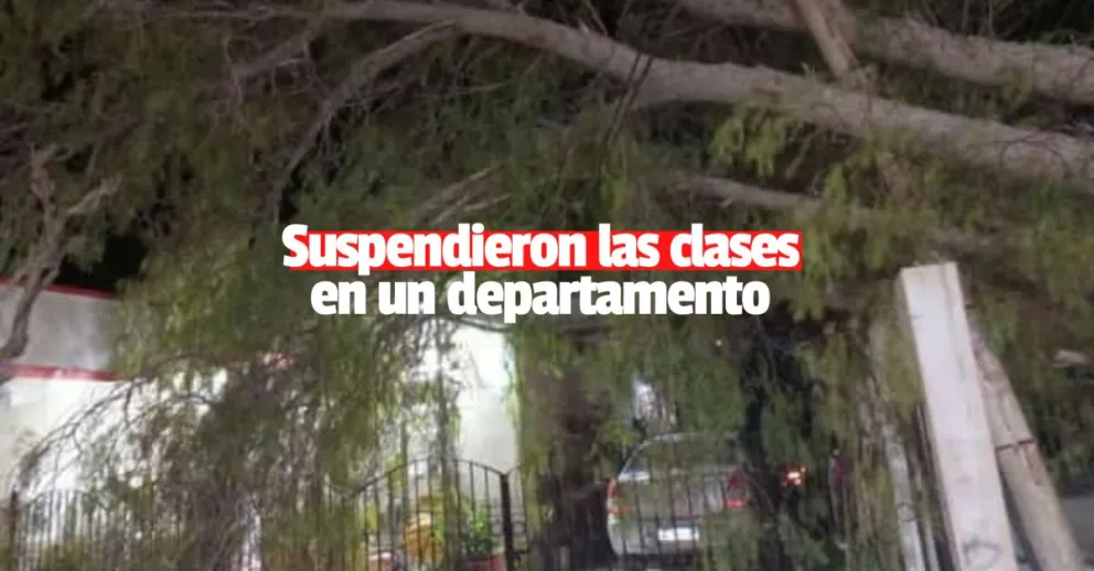 Suspendieron las clases en Jáchal por el intenso viento