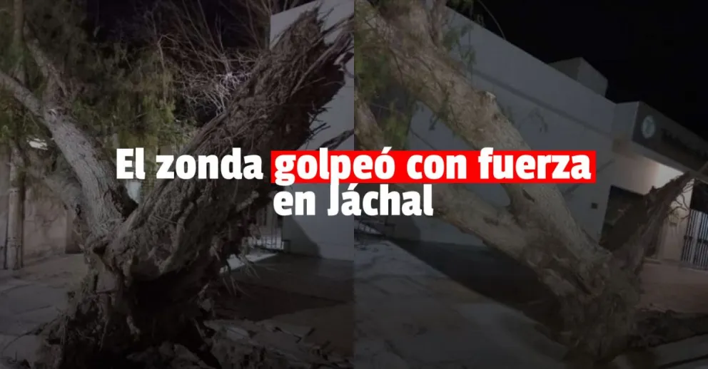 El zonda causó destrozos en Jáchal