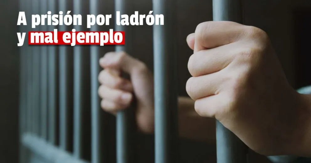 A prisión por robar en un depósito junto a un menor 	