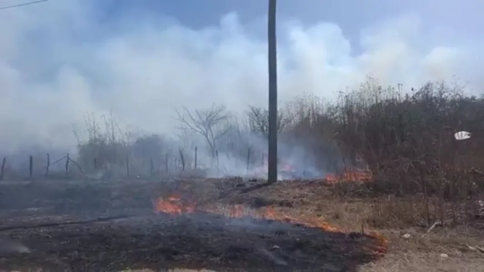 El humo hizo pensar lo peor: se inició un incendio cerca de una planta de gas