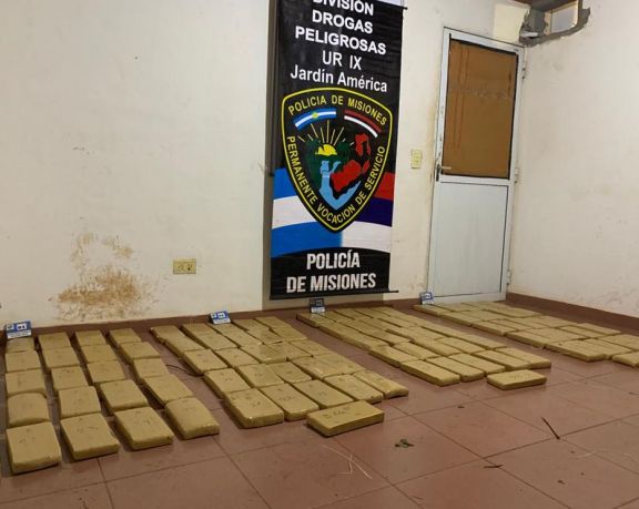 La Policía secuestró poco más de cien kilos de marihuana en General Urquiza