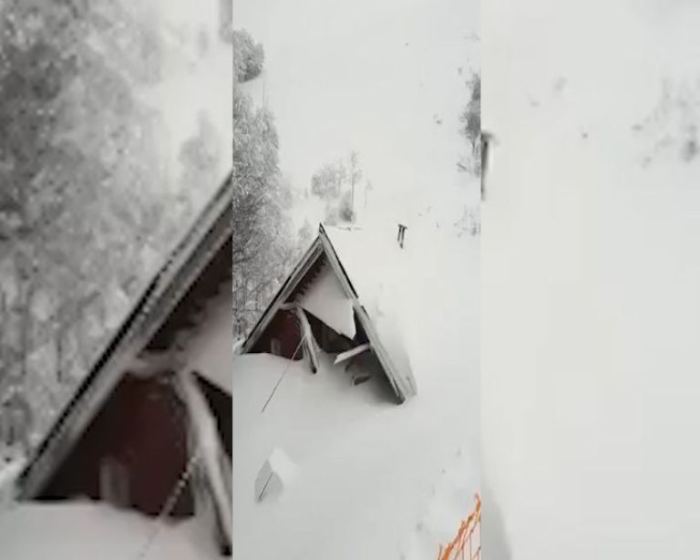 Una avalancha enterró parte de un refugio