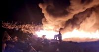 Grave incendio en el depósito de basura de Carmen de Patagones 