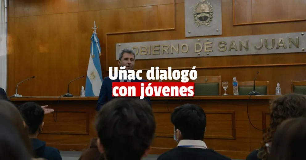 Sergio Uñac dialogó con estudiantes del Proyecto Jóvenes Construyendo Democracia