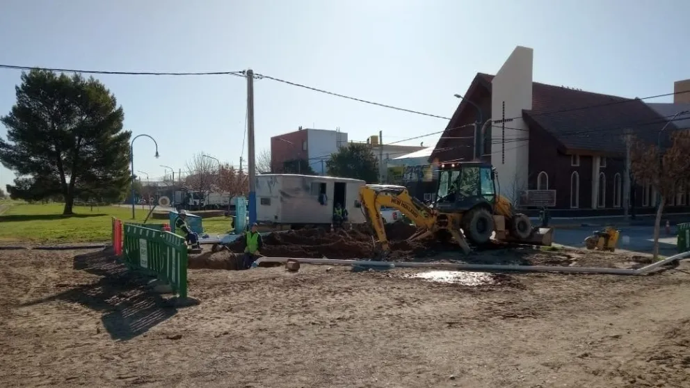 Aguas Rionegrinas continúa con los trabajos en la 9 de Julio