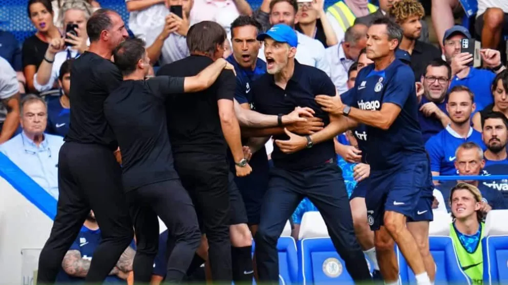 Chelsea-Tottenham: se conoció la sanción para Tuchel y Conte tras el escándalo