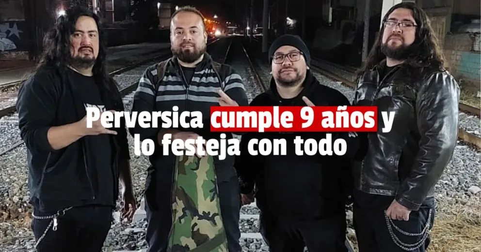 Una banda de heavy metal festeja sus 9 años de aniversario 