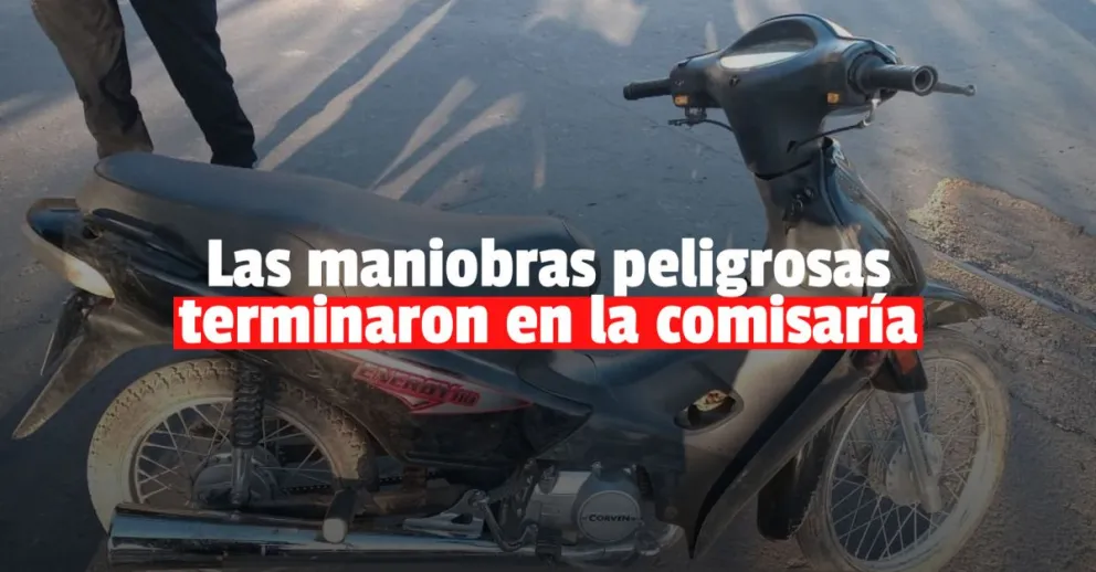 Un menor de edad fue detenido por andar en una moto denunciada