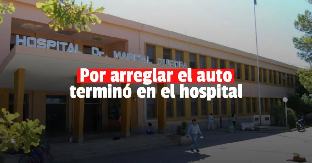 Un hombre arreglaba su auto y terminó con serias quemaduras