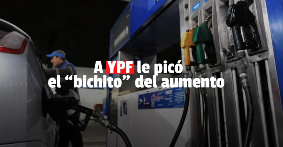 YPF aumentó un 7,5% sus combustibles en todo el país