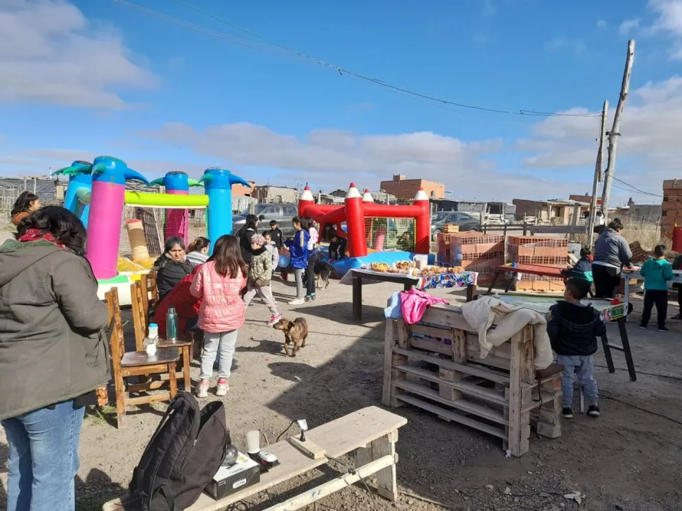 Agradables festejos en la toma La Esperanza