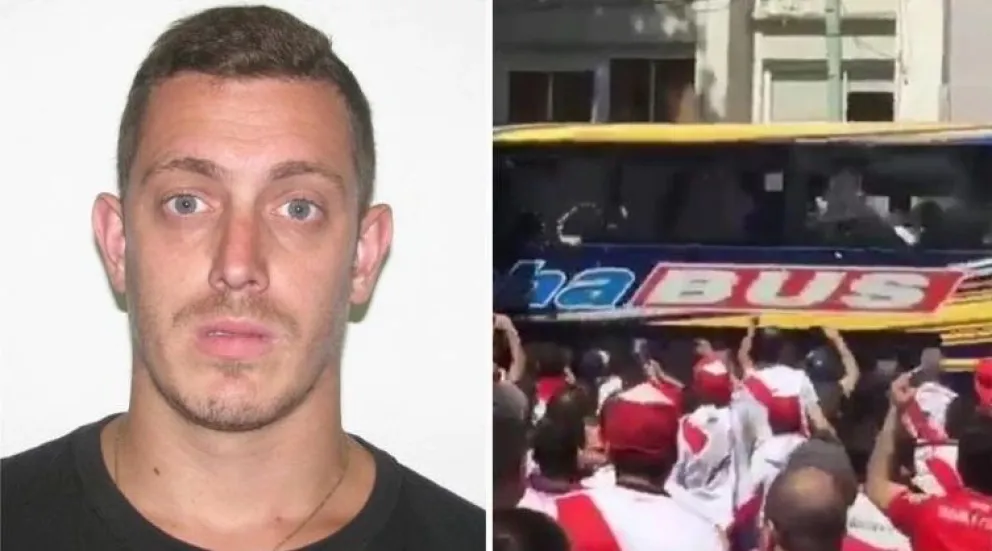 Detuvieron en el Monumental al hincha condenado por el ataque al micro de Boca en 2018