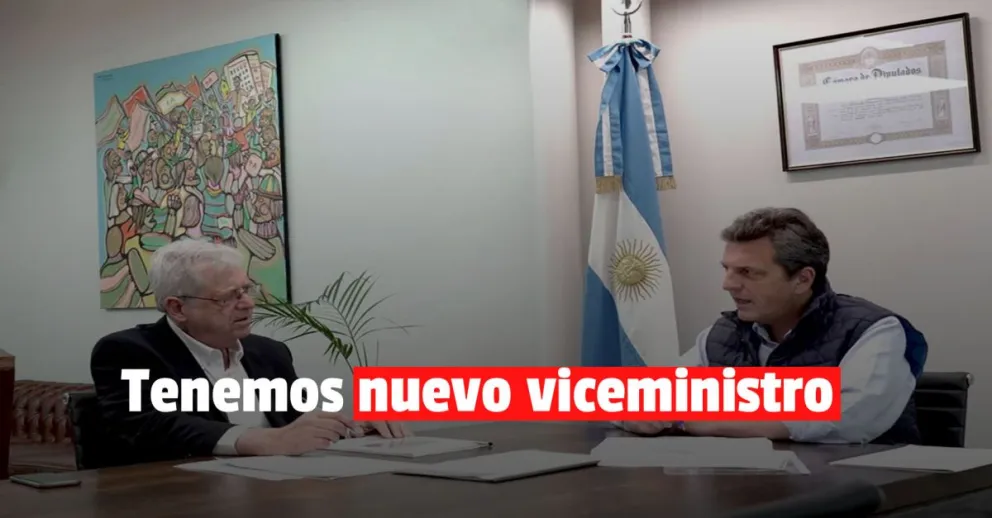 Sergio Massa nombró a Rubinstein como nuevo viceministro de Economía