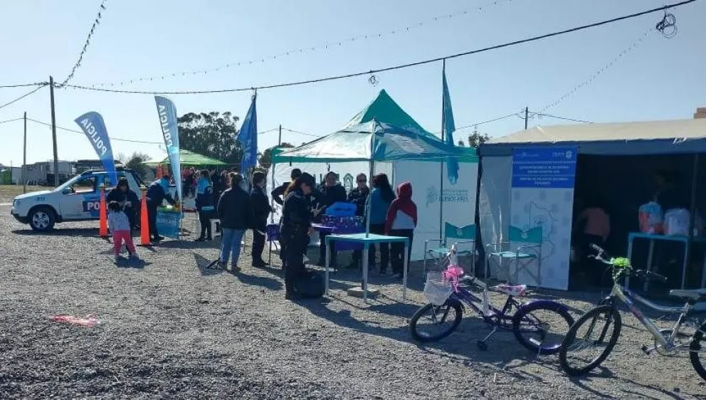 Con actividades recreativas: la Policía Comunal se sumó al festejo por el Día de las Infancias