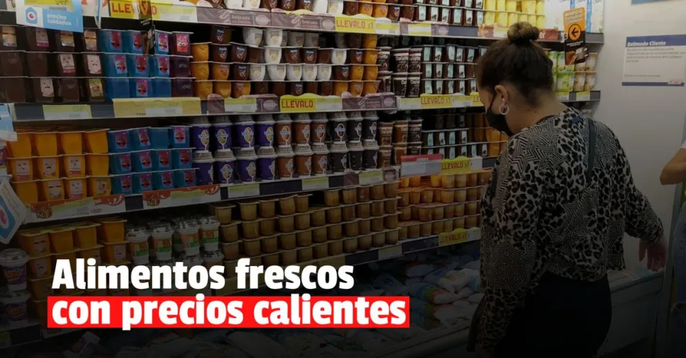 Los alimentos frescos lideran los aumentos de agosto