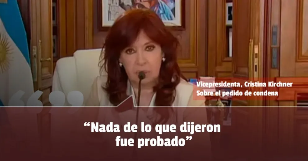 Cristina Kirchner dijo que nada de lo que se dijo en su contra fue probado