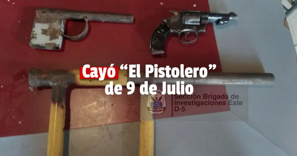 9 de Julio: cayó un hombre que en su domicilio tenía tres armas