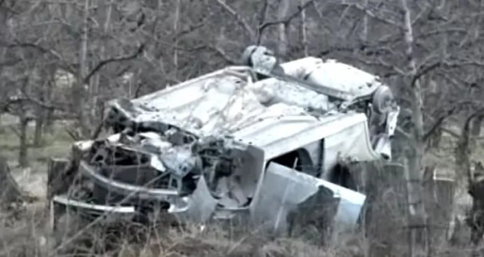 Volcó en Ruta 22 y mientras estaba internado le desmantelaron el auto