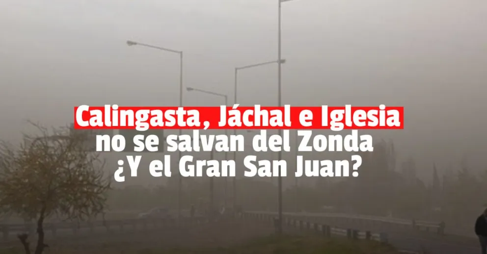 Emitieron un alerta por viento Zonda 