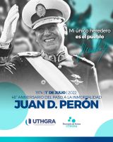 A 48 años del fallecimiento del General Juan Domingo Perón