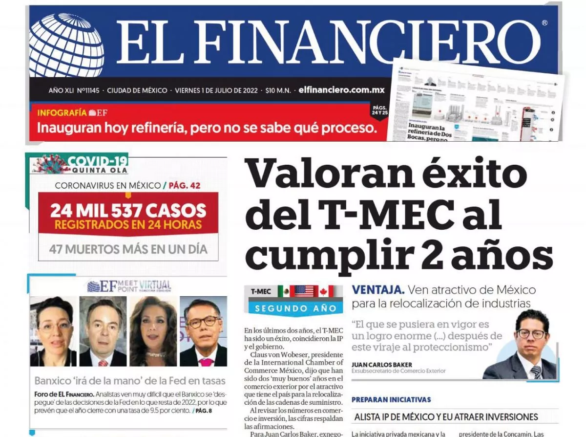 Portadas de los principales diarios nacionales de México | Tus Buenas  Noticias