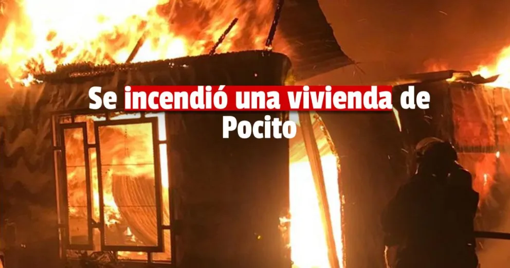 Una familia de Pocito perdió todo por un incendio 