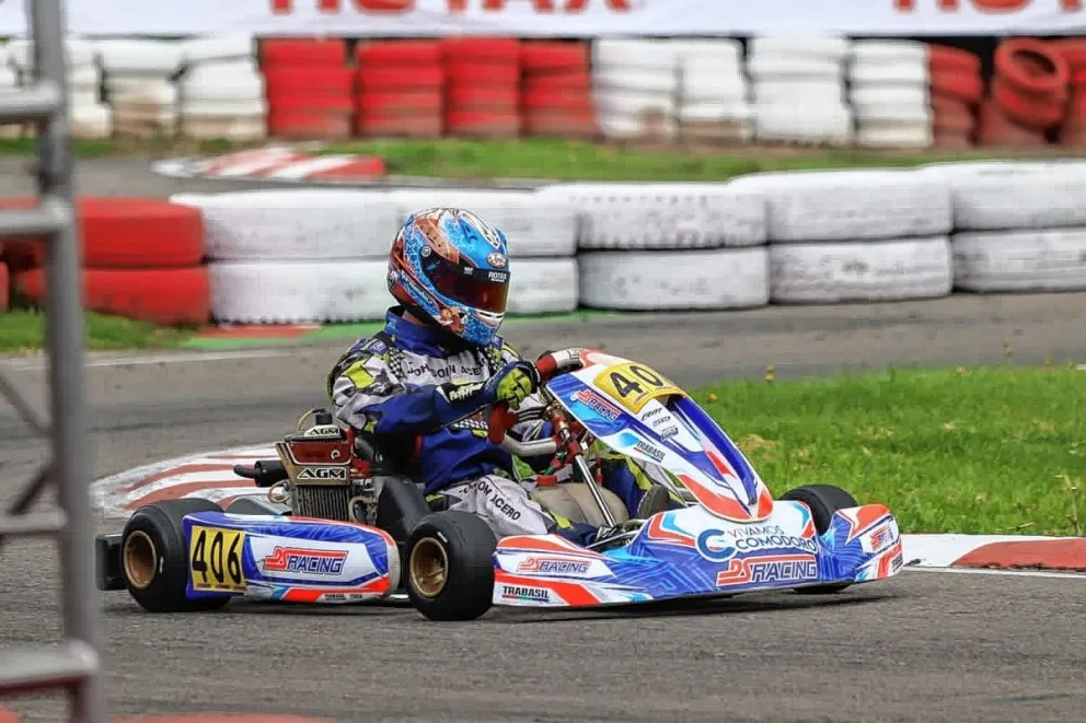 Javier Fernández terminó cerca del podio en el Sudamericano Rotax