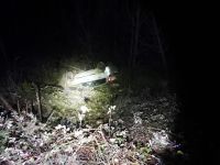 Ruta 40: un joven perdió el control de su vehículo y volcó