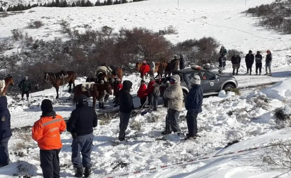 El viento blanco lo desorientó y murió de hipotermia