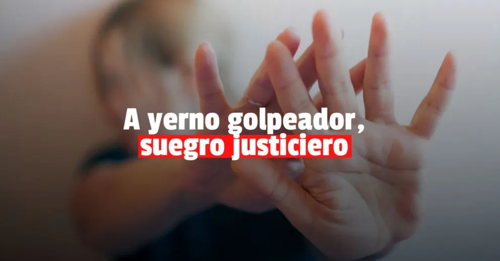 Golpeó a su yerno por agredir su hija y hasta lo llevó a la Comisaría