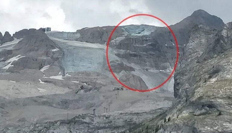 Tragedia en los Alpes: se desprendió un un trozo de glaciar y hay al menos 6 muertos