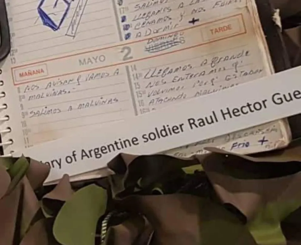 Cuarenta años después, el hallazgo de un diario personal que quedó en las islas